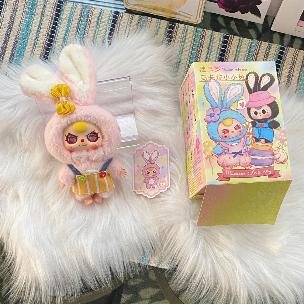Baby Three Macaron cute Bunny / Confirmed